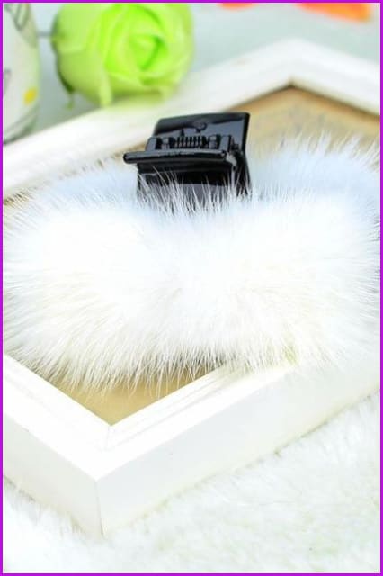 Mink Fur Hair Hairpin DF077 - Furdela Wholesale