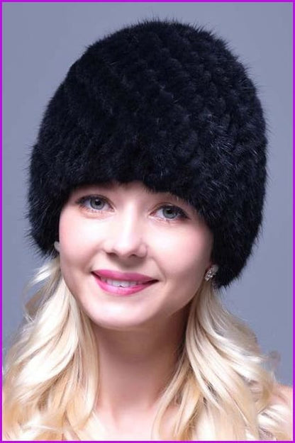 Mink Fur Hat DO775 - Furdela