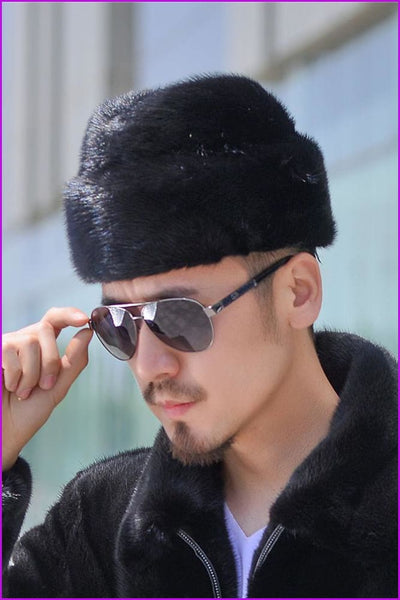Mink Fur Mens Hat - Furdela