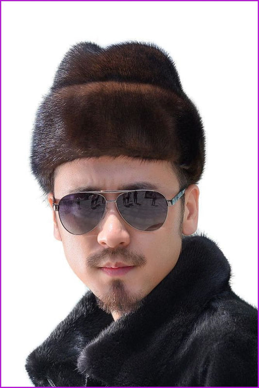 Mink Fur Mens Hat - Furdela