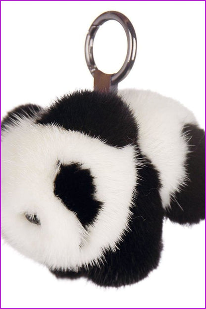 Mink Fur Panada Keychain - Furdela Wholesale