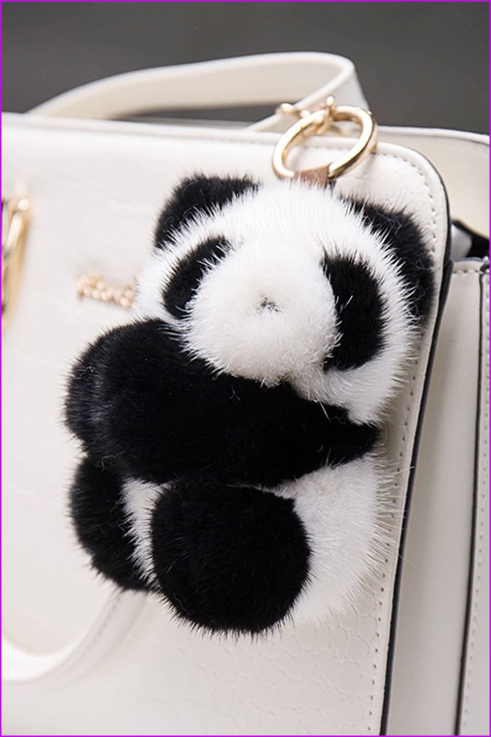 Mink Fur Panada Keychain - Furdela Wholesale