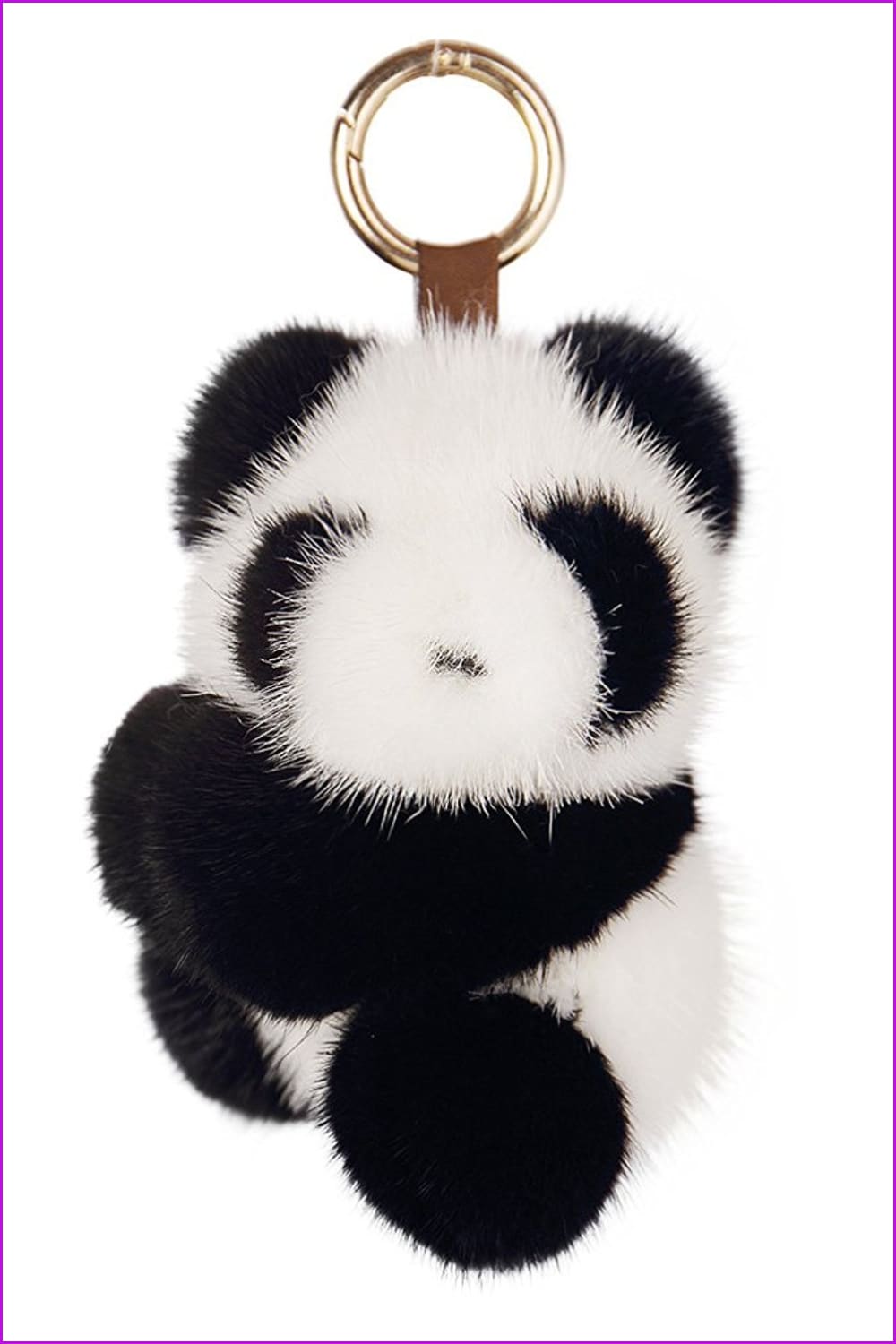 Mink Fur Panada Keychain - Furdela Wholesale