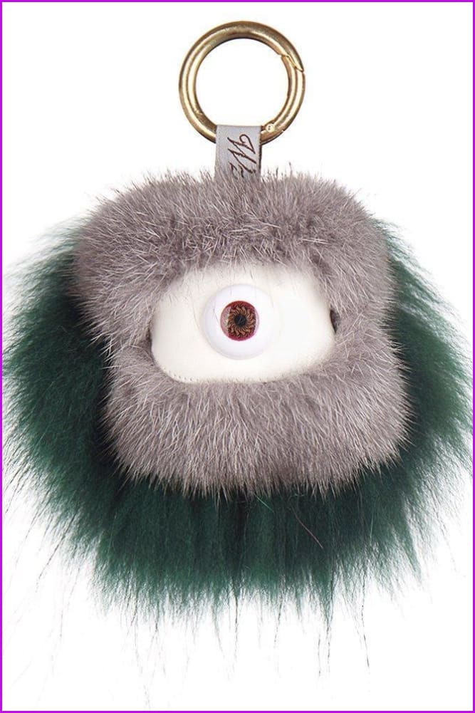 Mink Fur Pom Doll Ball Keychain - Furdela Wholesale