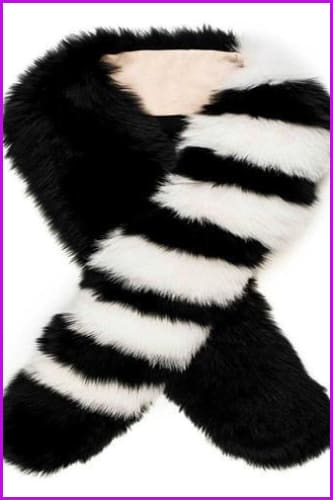 Mixcolored Fox Fur Scarf - Furdela Wholesale