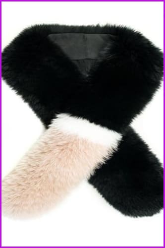 Mixcolored Fox Fur Scarf - Furdela Wholesale