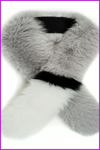 Mixcolored Fox Fur Scarf - Furdela Wholesale