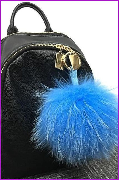 Mixcolored Raccoon Fur PomPom Fur Balls 13 CM DO1180 - Furdela