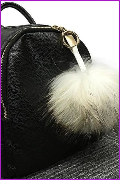 Mixcolored Raccoon Fur PomPom Fur Balls 13 CM DO1180 - Furdela