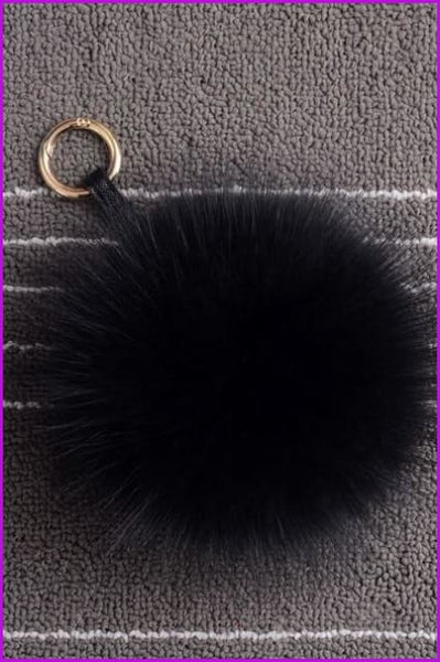 Mixcolored Raccoon Fur PomPom Fur Balls 13 CM DO1180 - Furdela
