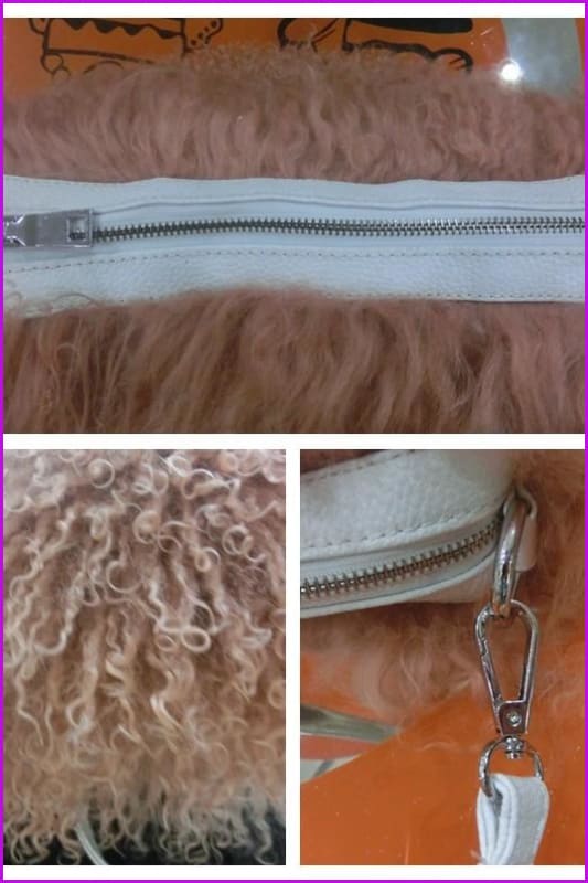 Mongolian Lamb Fur Handbag DF070 - Furdela