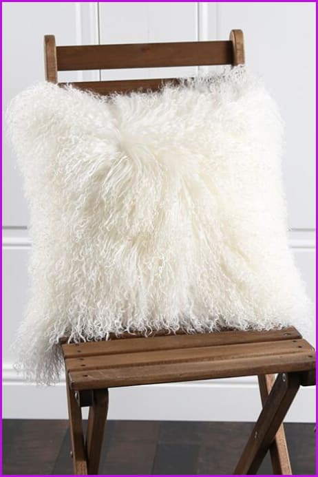 Mongolian Lamb Fur Pillow Covers 16''*16'' DO777 - Furdela Wholesale