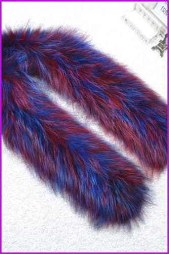 Multi Color Fox Fur Scarf DO1247 - Furdela