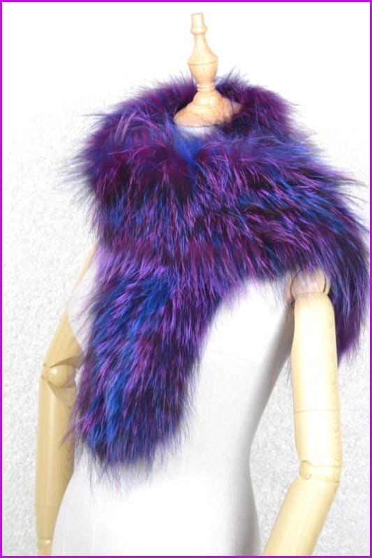 Multi Color Fox Fur Scarf DO1247 - Furdela