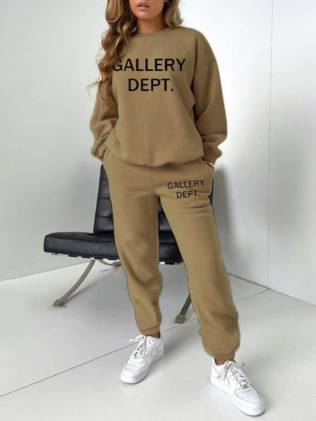 Letter Print Pocket Design Pants Set AR5062