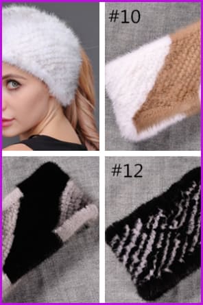 New Arrival Mink Fur Headband DF046 - Furdela Wholesale