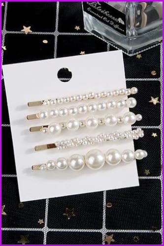 Pearls Hair Pins F1366 - Furdela