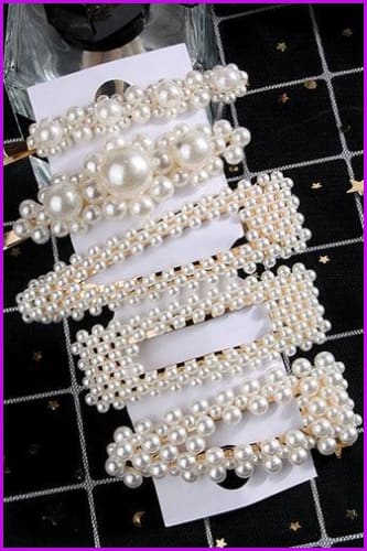 Pearls Hair Pins F1366 - Furdela