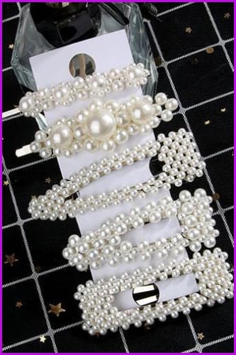 Pearls Hair Pins F1366 - Furdela