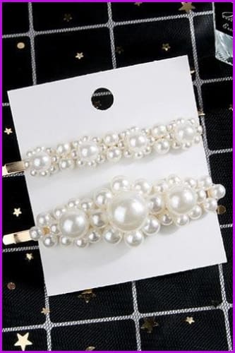 Pearls Hair Pins F1366 - Furdela