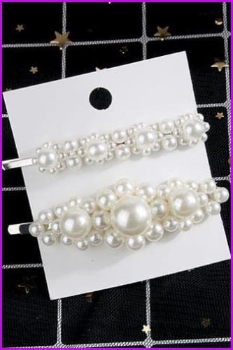 Pearls Hair Pins F1366 - Furdela