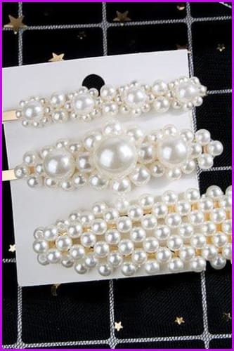 Pearls Hair Pins F1366 - Furdela