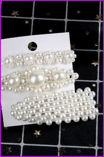 Pearls Hair Pins F1366 - Furdela