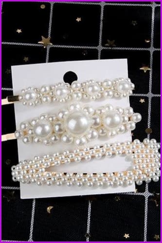 Pearls Hair Pins F1366 - Furdela