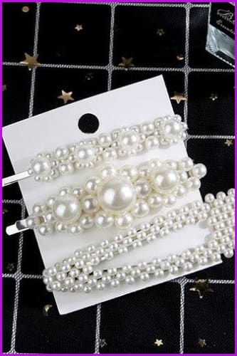 Pearls Hair Pins F1366 - Furdela