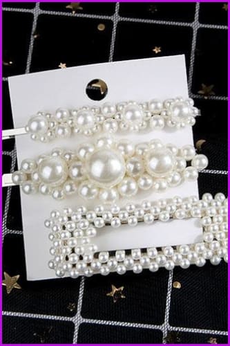 Pearls Hair Pins F1366 - Furdela