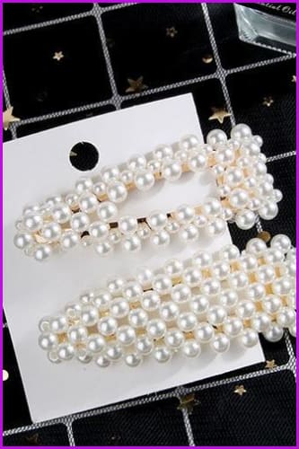 Pearls Hair Pins F1366 - Furdela