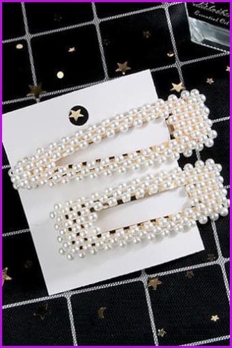 Pearls Hair Pins F1366 - Furdela