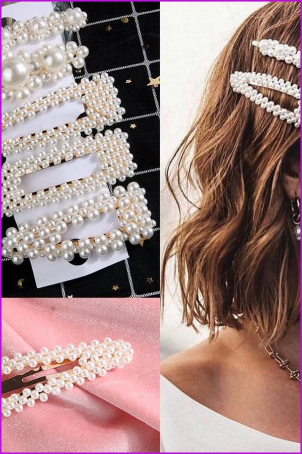 Pearls Hair Pins F1366 - Furdela