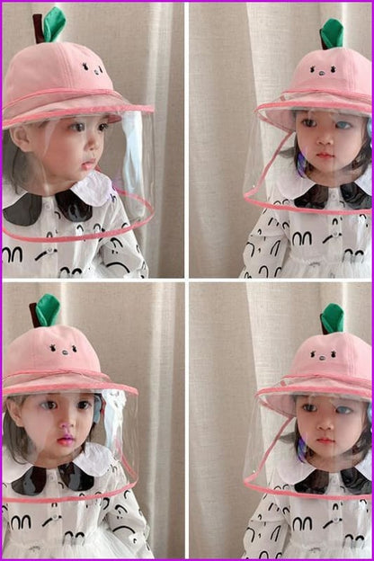 Pink hat with removable cover - Furdela