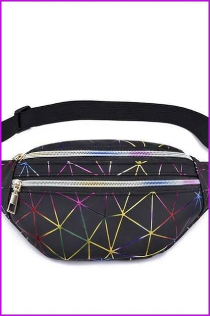 Plaid Hologram Fanny Pack Waist Bag F1043 - Furdela