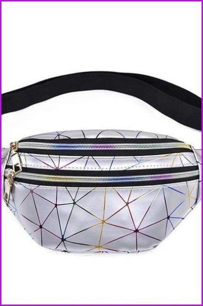 Plaid Hologram Fanny Pack Waist Bag F1043 - Furdela