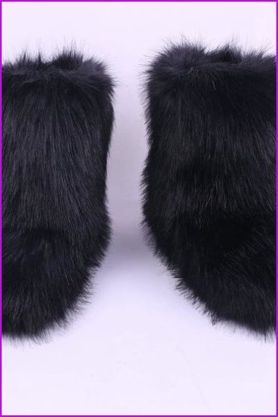 [Pre-sale] 10 Colors Faux Fur Winter Boots F193 - Furdela