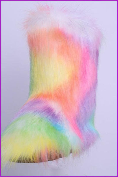 [Pre-sale] 10 Colors Faux Fur Winter Boots F193 - Furdela
