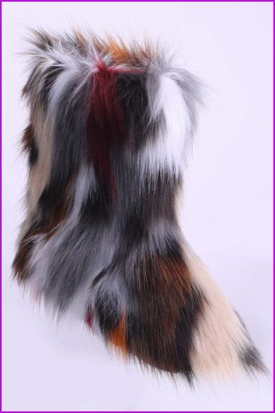 [Pre-sale] 10 Colors Faux Fur Winter Boots F193 - Furdela