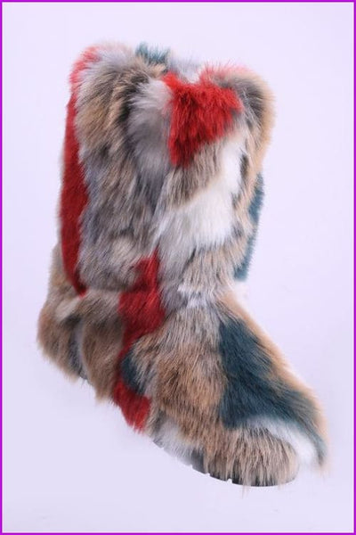 [Pre-sale] 10 Colors Faux Fur Winter Boots F193 - Furdela