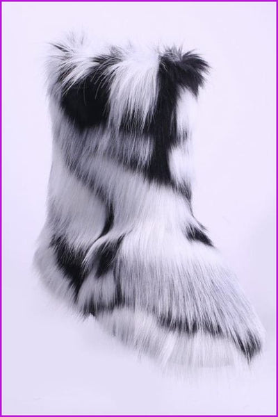 [Pre-sale] 10 Colors Faux Fur Winter Boots F193 - Furdela
