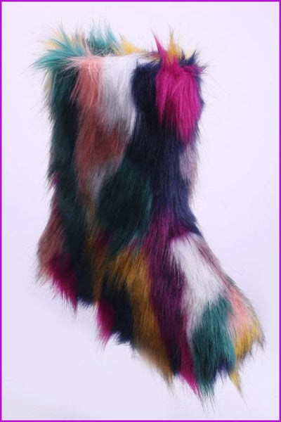[Pre-sale] 10 Colors Faux Fur Winter Boots F193 - Furdela
