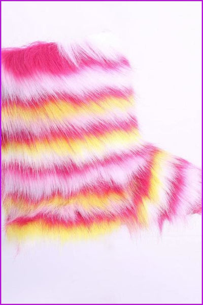[Pre-sale] 10 Colors Faux Fur Winter Boots F193 - Furdela