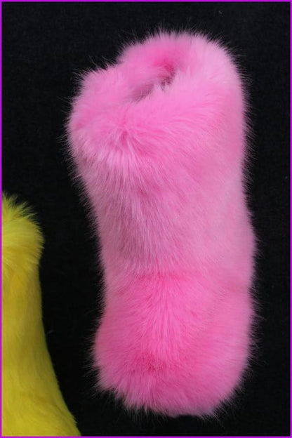 [Pre-sale] 10 Colors Faux Fur Winter Boots F193 - Furdela