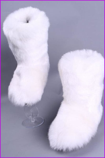 [Pre-sale] 10 Colors Faux Fur Winter Boots F193 - Furdela