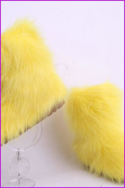 [Pre-sale] 10 Colors Faux Fur Winter Boots F193 - Furdela