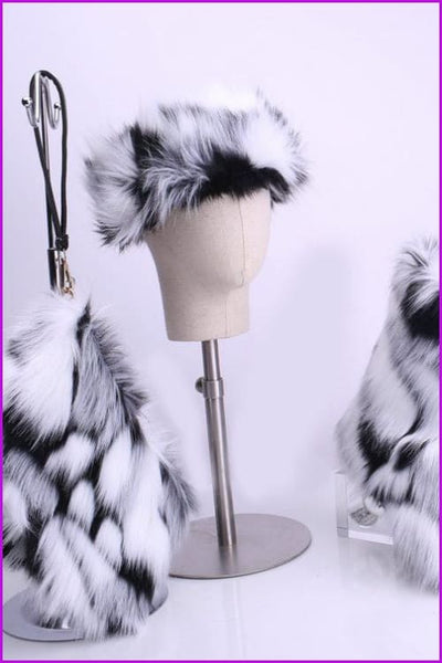 [Pre-sale] Faux Fur Headband/handbag/boots Set F229 - Furdela