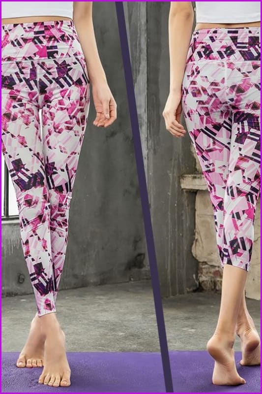 Print Leggings Dry Fit Sport Pant DE112 - Furdela