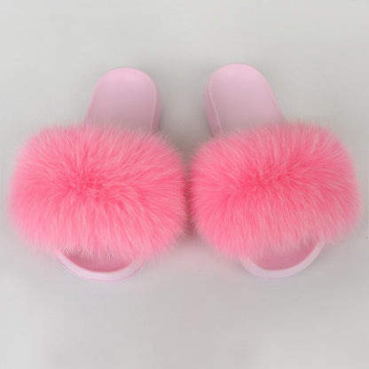 Fur Slides pink Sole - Furdela