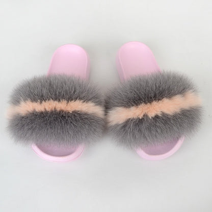 Fur Slides pink Sole - Furdela